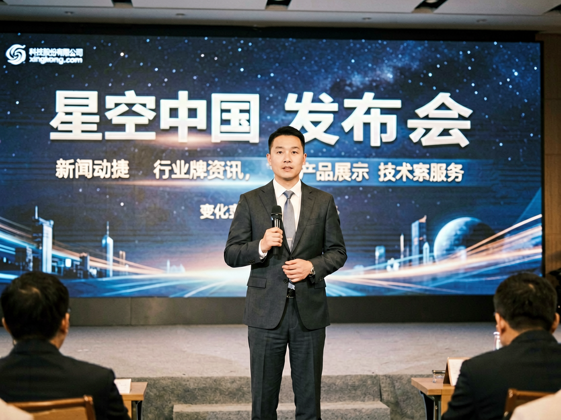 星空中国品牌活动发布会现场，展示企业最新发展方向
